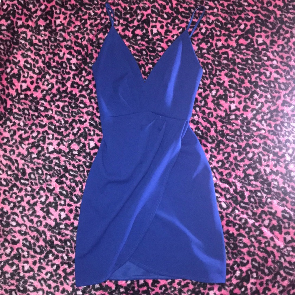 Royal blue small mini dress